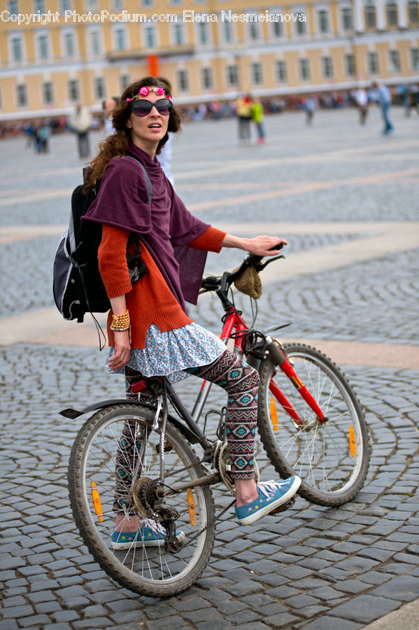 People, Person, Human, Bicycle, Bike, Vehicle, Pavement