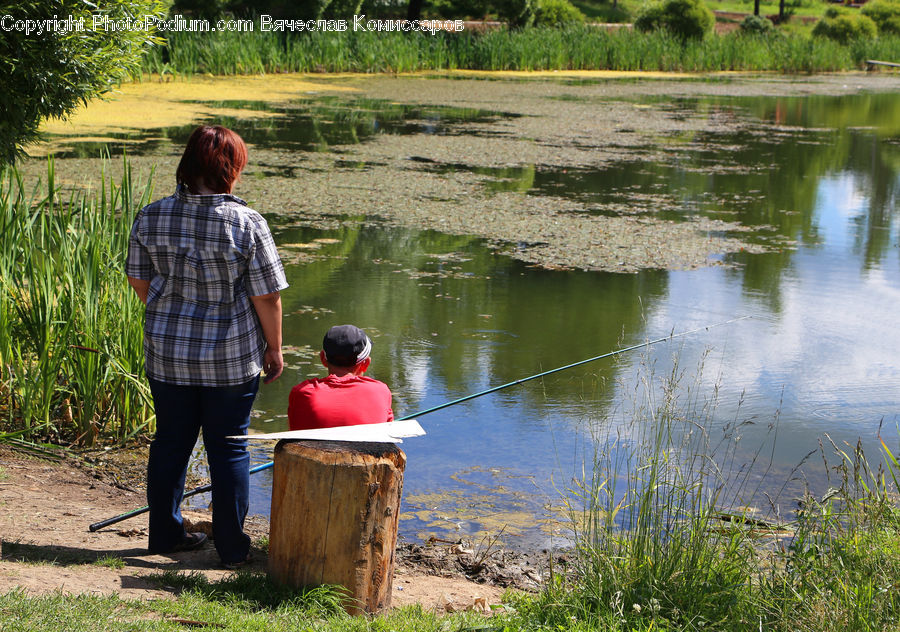 Human, People, Person, Plaid, Outdoors, Pond, Water
