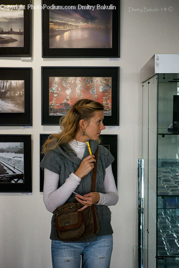 People, Person, Human, Monitor, Screen, Clothing, Denim