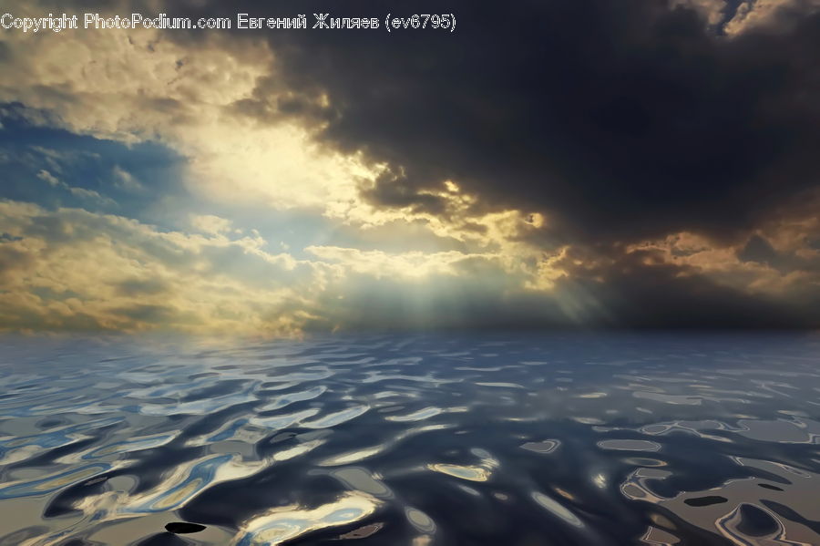 Ocean, Outdoors, Sea, Water, Azure Sky, Cloud, Sky