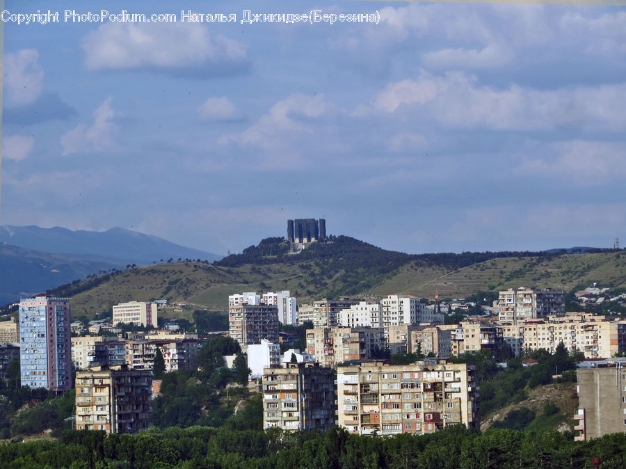 Aerial View, City, Downtown, Metropolis, Urban, Landscape, Nature