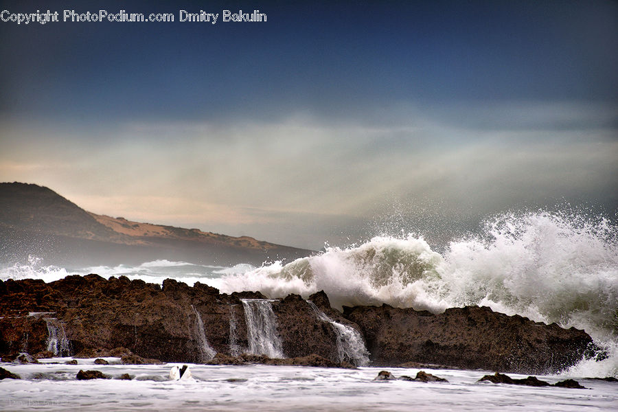 Outdoors, Sea, Sea Waves, Water, Eruption, Geyser, Coast