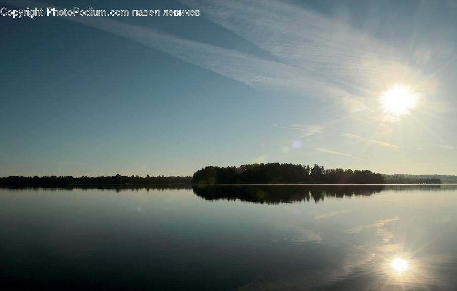 Dawn, Dusk, Sky, Sunrise, Sunset, Land, Marsh