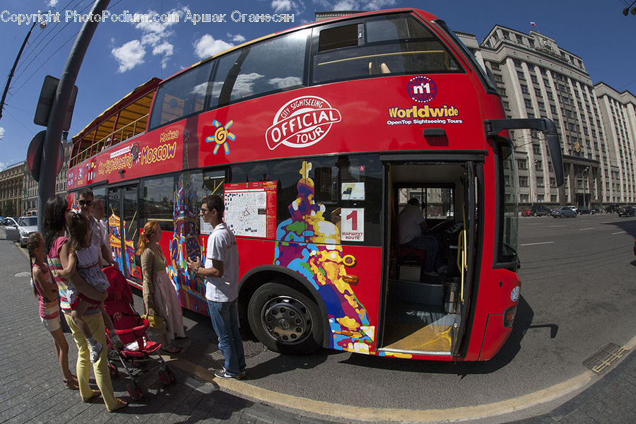 People, Person, Human, Bus, Double Decker Bus, Vehicle, Bazaar