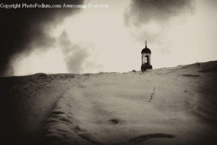 Beacon, Building, Lighthouse, Water Tower, Outdoors, Sand, Soil