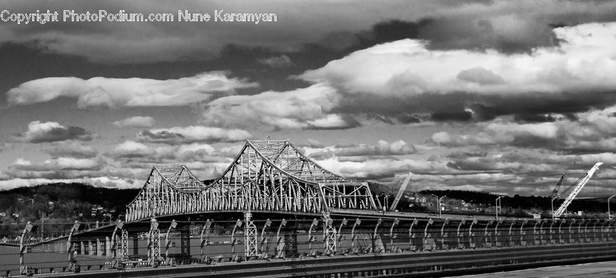 Cloud, Cumulus, Sky, Bridge, City, Downtown, Urban