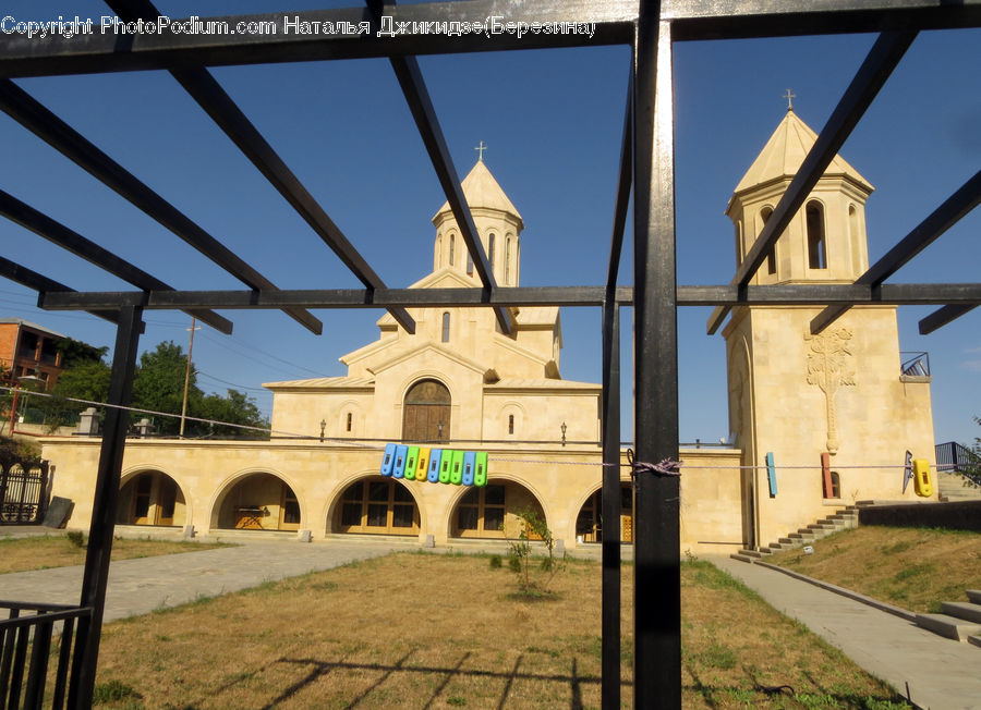 Bench, Building, Housing, Villa, Architecture, Dome, Mosque