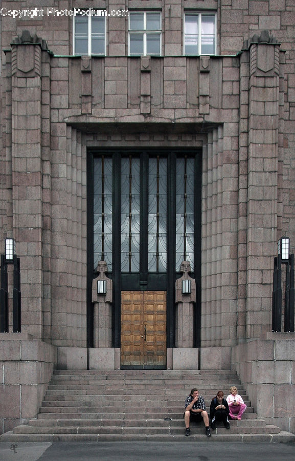 People, Person, Human, Brick, Fence, Wall, Building