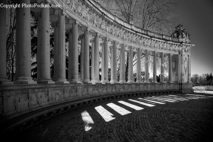 Column, Pillar, Bridge, City, Downtown, Metropolis, Art