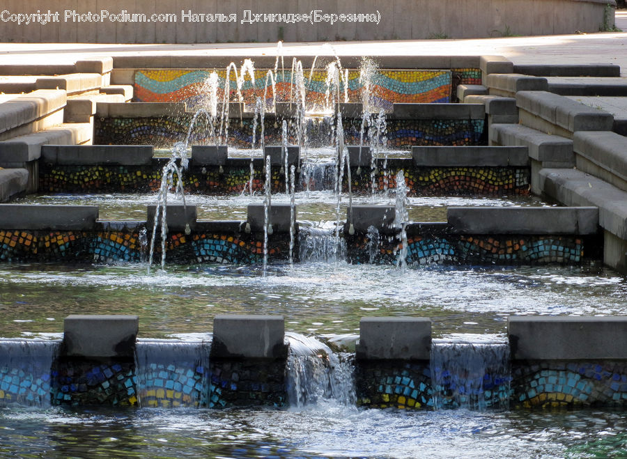 Fountain, Water, Tomb, Tombstone, Bunker, Ice, Outdoors