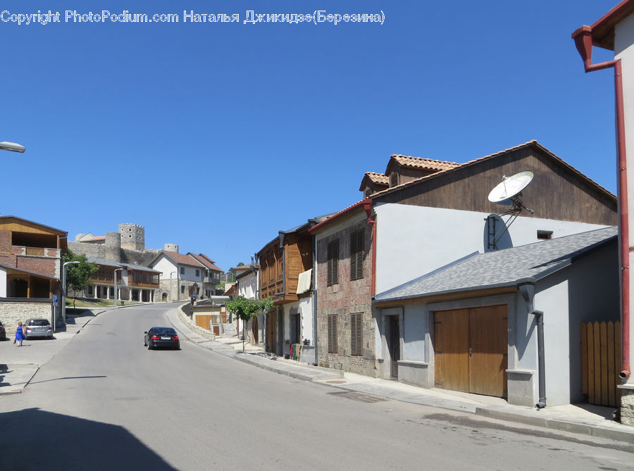 Building, Downtown, Town, Road, Street, Housing, Apartment Building