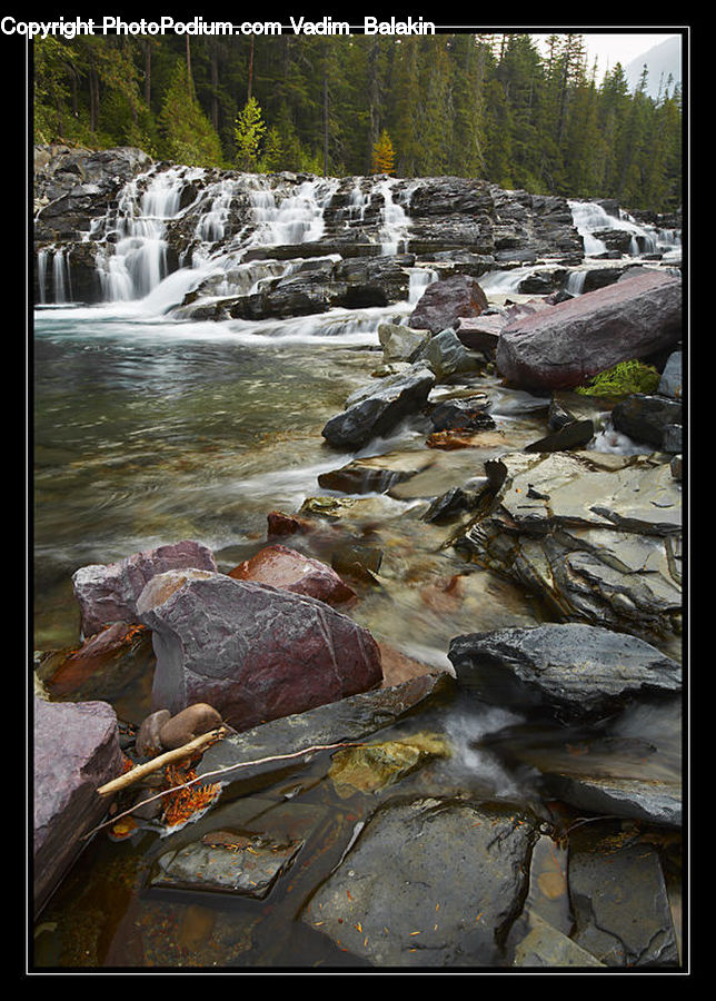 Outdoors, River, Water, Waterfall, Creek, Rock, Rubble