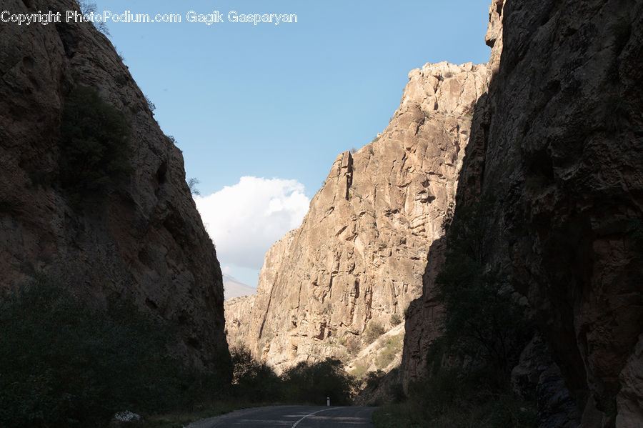 Cliff, Outdoors, Rock, Canyon, Valley, Landscape, Nature