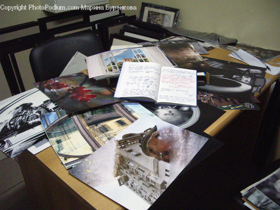 Desk, Furniture, Table, File Binder