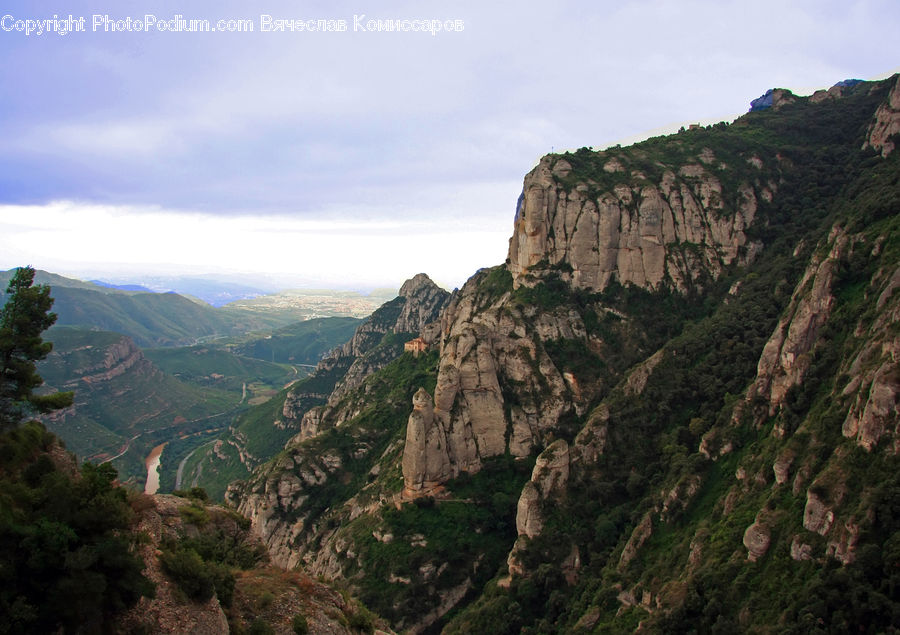 Cliff, Outdoors, Canyon, Valley, Mountain, Crest, Peak