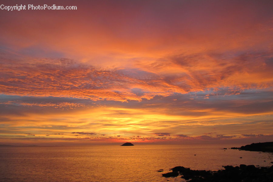Dawn, Dusk, Red Sky, Sky, Sunrise, Sunset, Outdoors