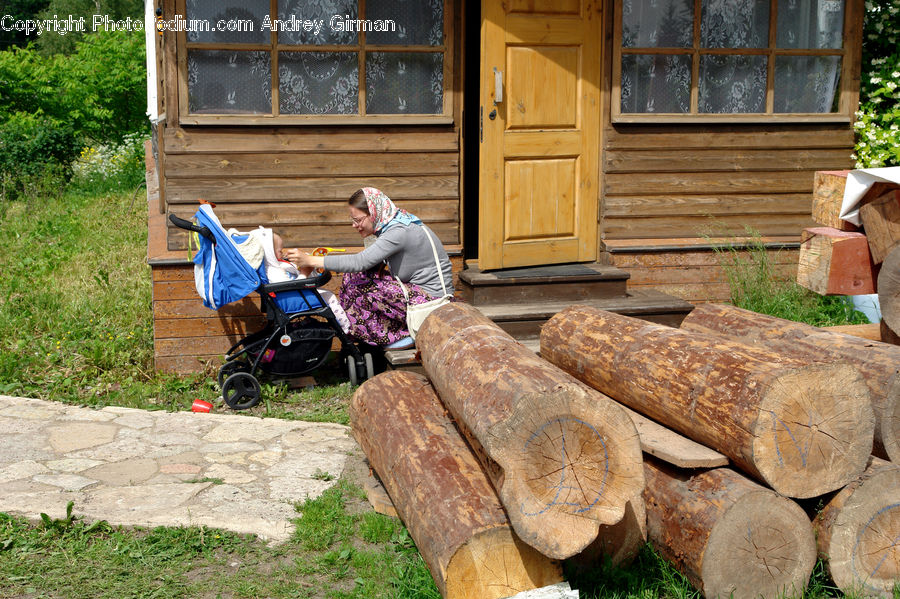 People, Person, Human, Lumber, Scooter, Vehicle, Building