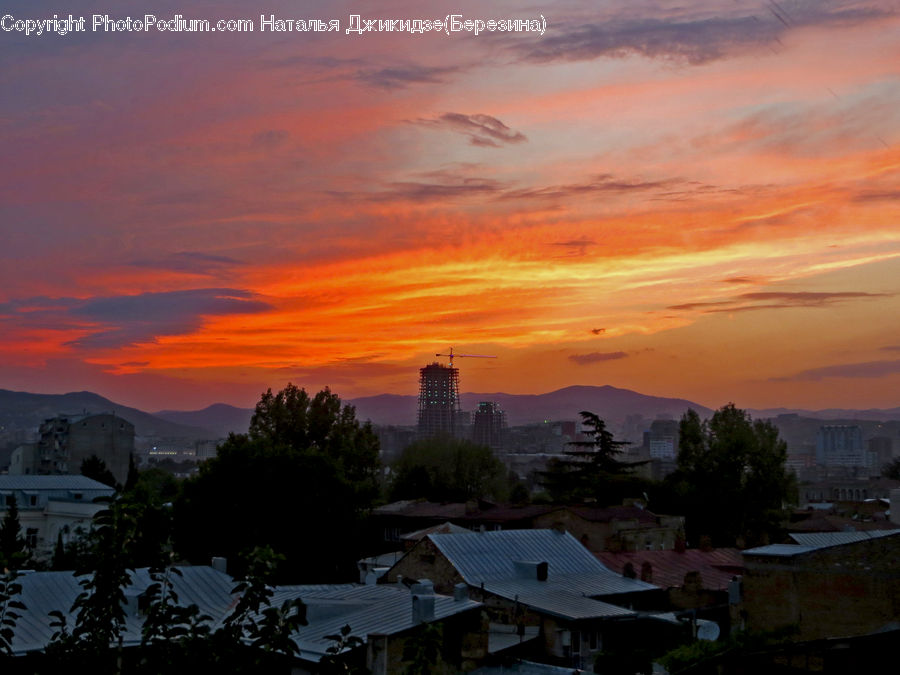 Dawn, Dusk, Red Sky, Sky, Sunrise, Sunset, Outdoors