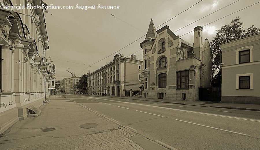 Road, Street, Town, Architecture, Cathedral, Church, Worship