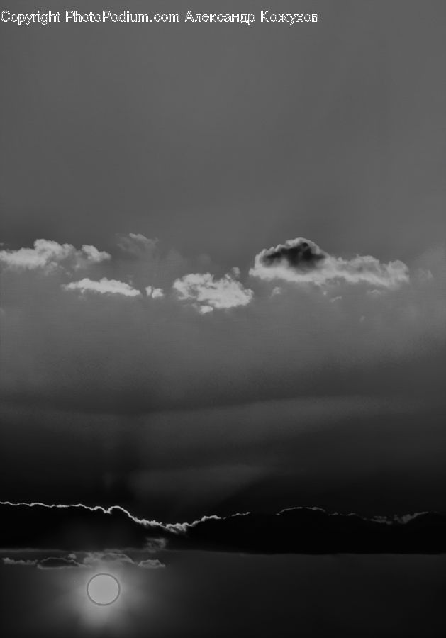 Cloud, Cumulus, Sky, Astronomy, Moon, Night, Outdoors