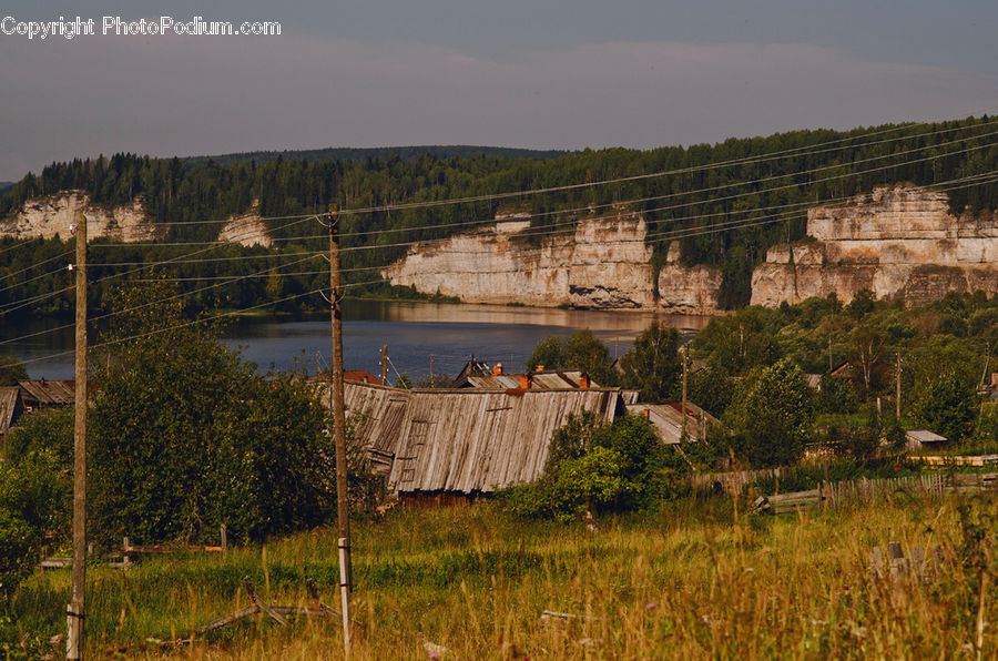 Cliff, Outdoors, Cabin, Hut, Rural, Shack, Shelter