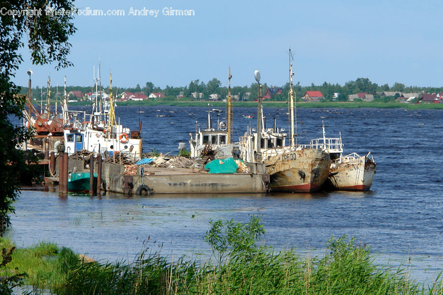 Boat, Watercraft, Dock, Landing, Pier, Ferry, Freighter