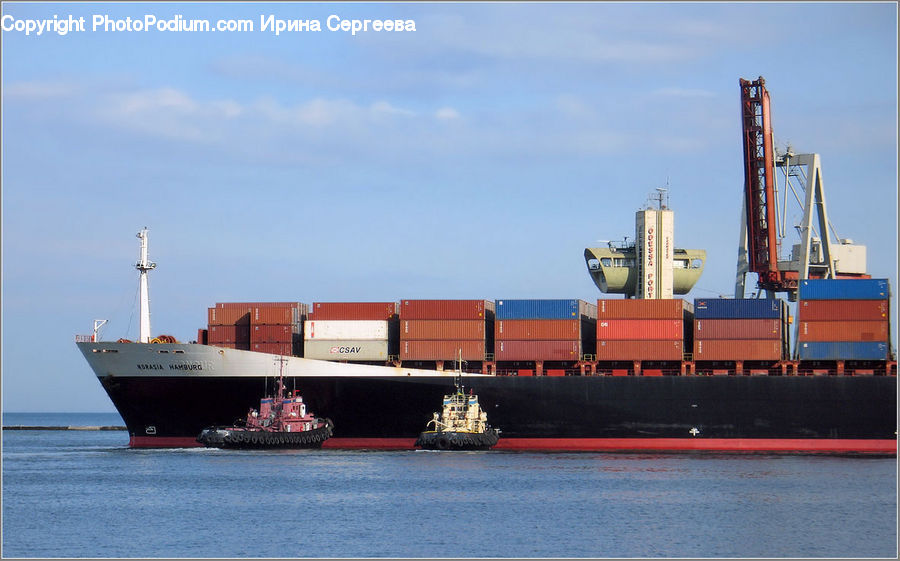 Shipping Container, Ferry, Freighter, Ship, Tanker, Vessel