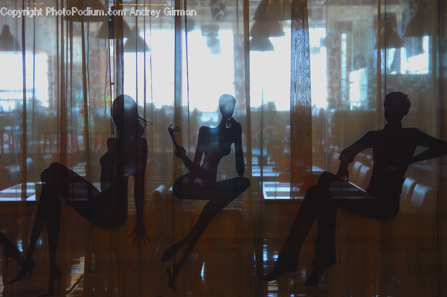 People, Person, Human, Silhouette, Bar Counter, Pub, Alcohol