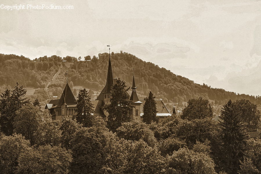 Building, Cottage, Housing, Architecture, Spire, Steeple, Tower