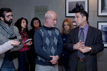 Открытие Международной передвижной фотовыставкы "Благословенный путь" в Ереване.