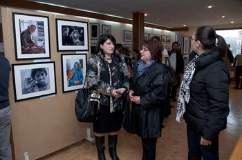 Открытие Международной передвижной фотовыставкы "Благословенный путь"в Ереване.