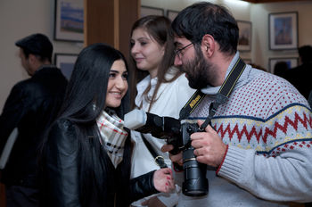 Открытие Международной передвижной фотовыставкы "Благословенный путь"в Ереване.