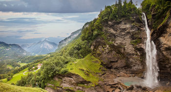 Швейцария. Рейхенбахский водопад
