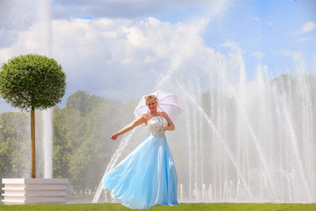 Фотосессия у танцующих фонтанов