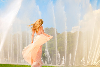 Фотосессия у танцующих фонтанов