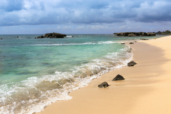 Песчаный пляж на Гавайях