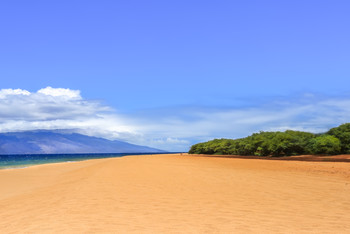 Пляж на острове Ланаи, Гавайи