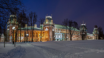 Зимний вечер в Царицыно