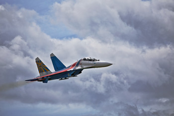 В полете Су-27