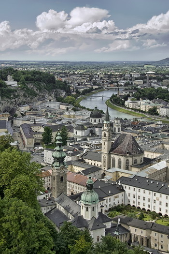 Зальцбург. Вид из крепости Хоэнзальцбург