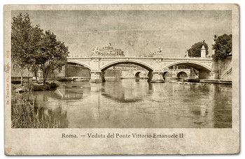 Roma.Veduta del Ponte Vittorio Emanuele II