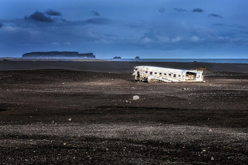 Пляж упавшего самолета