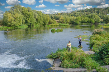 Рыбалка на реке Осётр