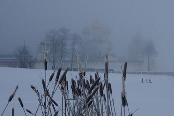 Туман на Волге.Ипатьевский монастырь