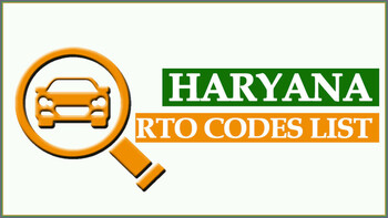 Haryana RTO Code List 2021