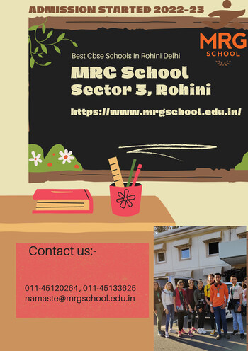 Best Cbse Schools In Rohini Delhi | Nursery Admission In Rohini - MRG School Rohini
