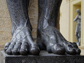 Granite legs of the Atlanteans.