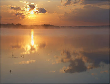 Восход над озером Пено. Май месяц.