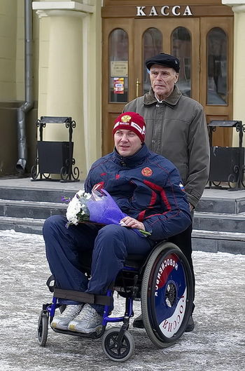 Александр Логутенко - двукратный чемпион мира 2013 по фехтованию на колясках.