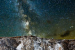 Mikhail & Ella Kusayev : The Milky Way.Mammoth Hot Springs. Yellowstone National Park 